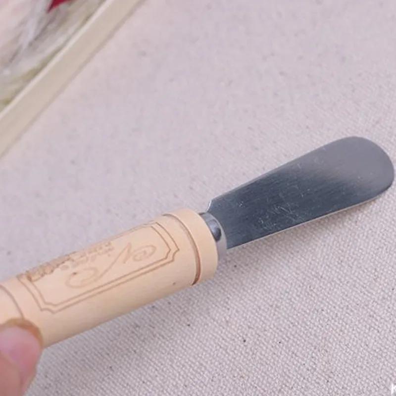 Нож для масла с деревянной ручкой 4 шт./лот свадебные сувениры гостей подарок на