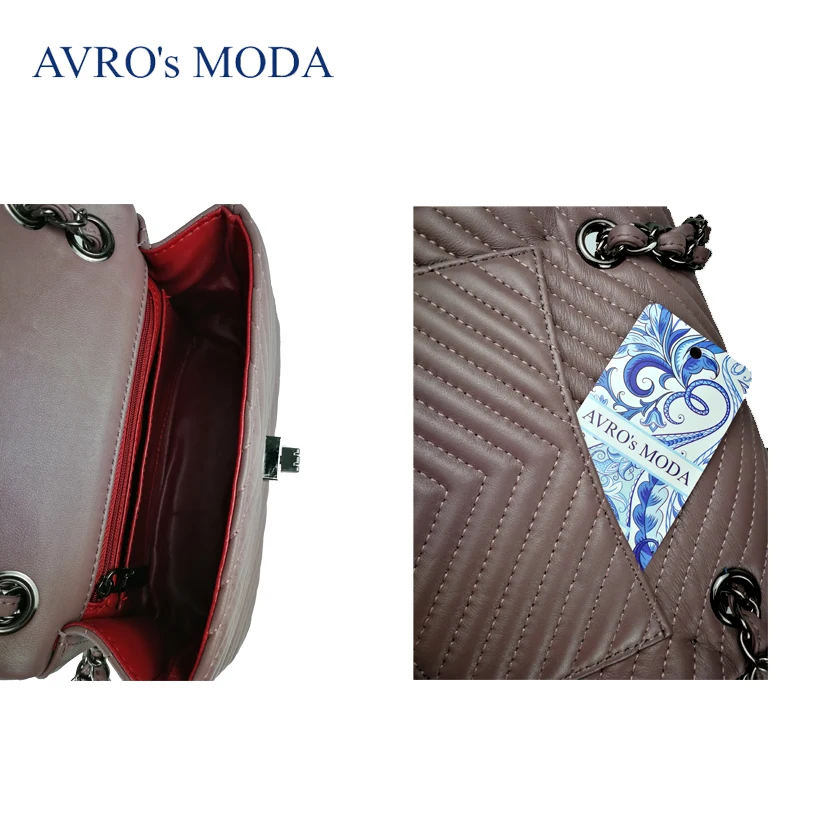 Бренд AVRO MODA, сумки на плечо из натуральной кожи для женщин, роскошные женские маленькие ретро сумки через плечо, женские сумки-мессенджеры на цепочке