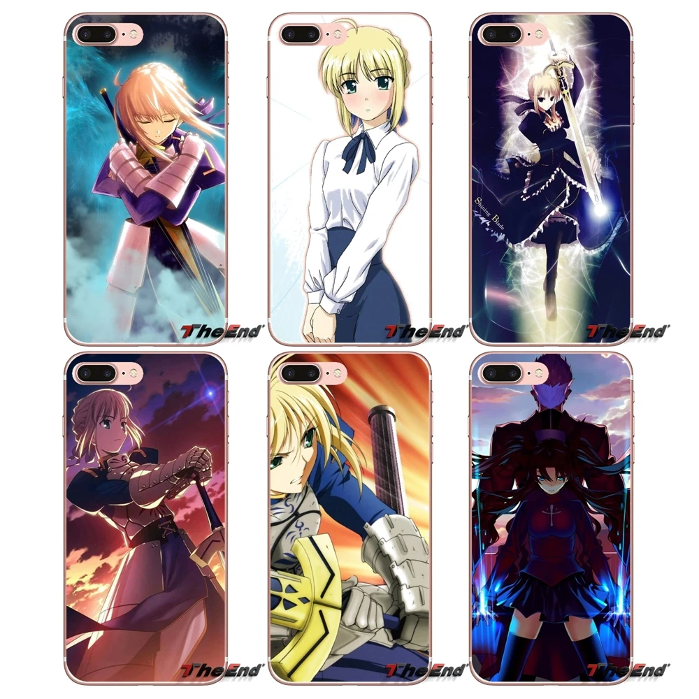 Мягкий чехол сумка для samsung Galaxy S2 S3 S4 S5 мини S6 S7 край S8 S9 Plus Note 2 3 4 5 8 Coque Fundas аниме fate