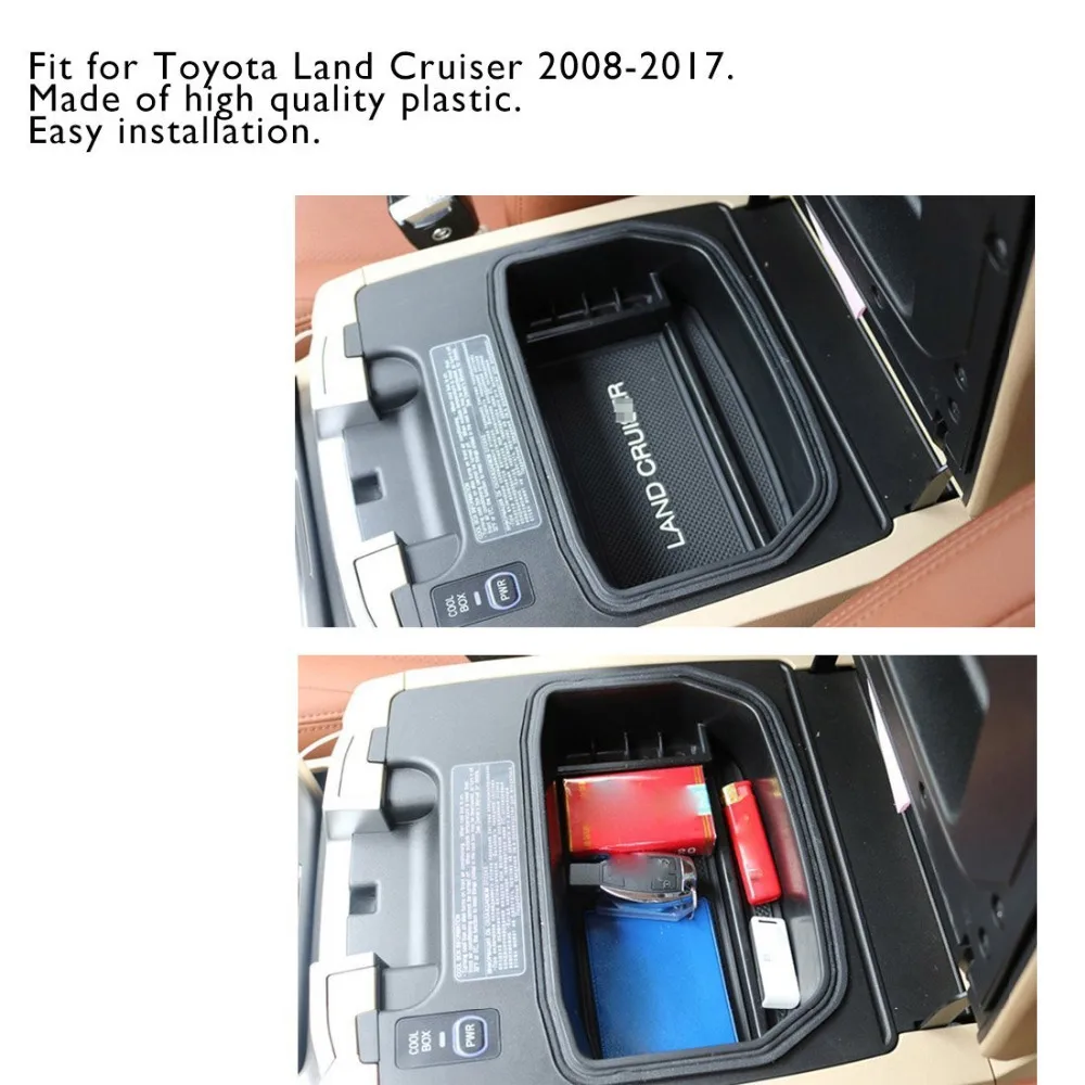 Whdz Высокое качество ABS Пластик Автомобиль Центральной Консоли Подлокотник Land Cruiser центральной консоли для хранения Toyota Land Cruiser 2008