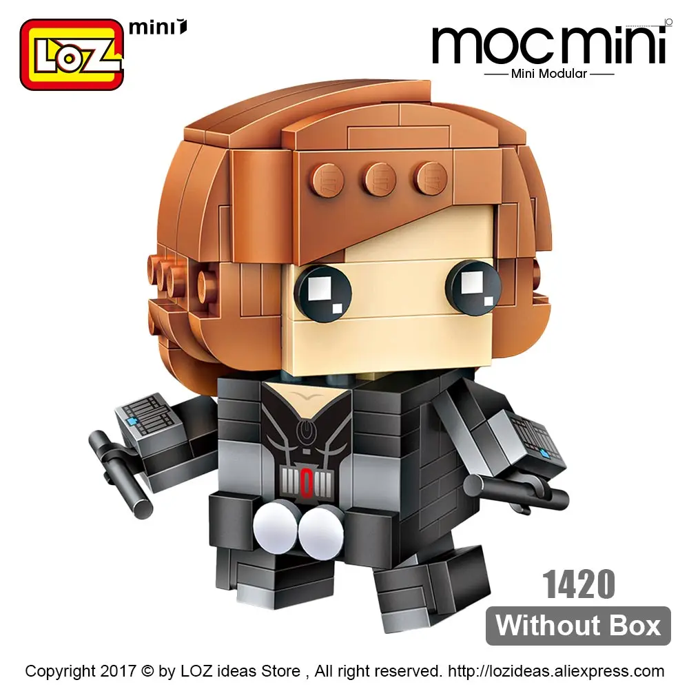 1420 Without Box Лоз мини-блоки Супер Герои Супергерои экшн-фигурка строительные сборочные игрушки и хобби brick Heads развивающие - Цвет: 1420 Without Box