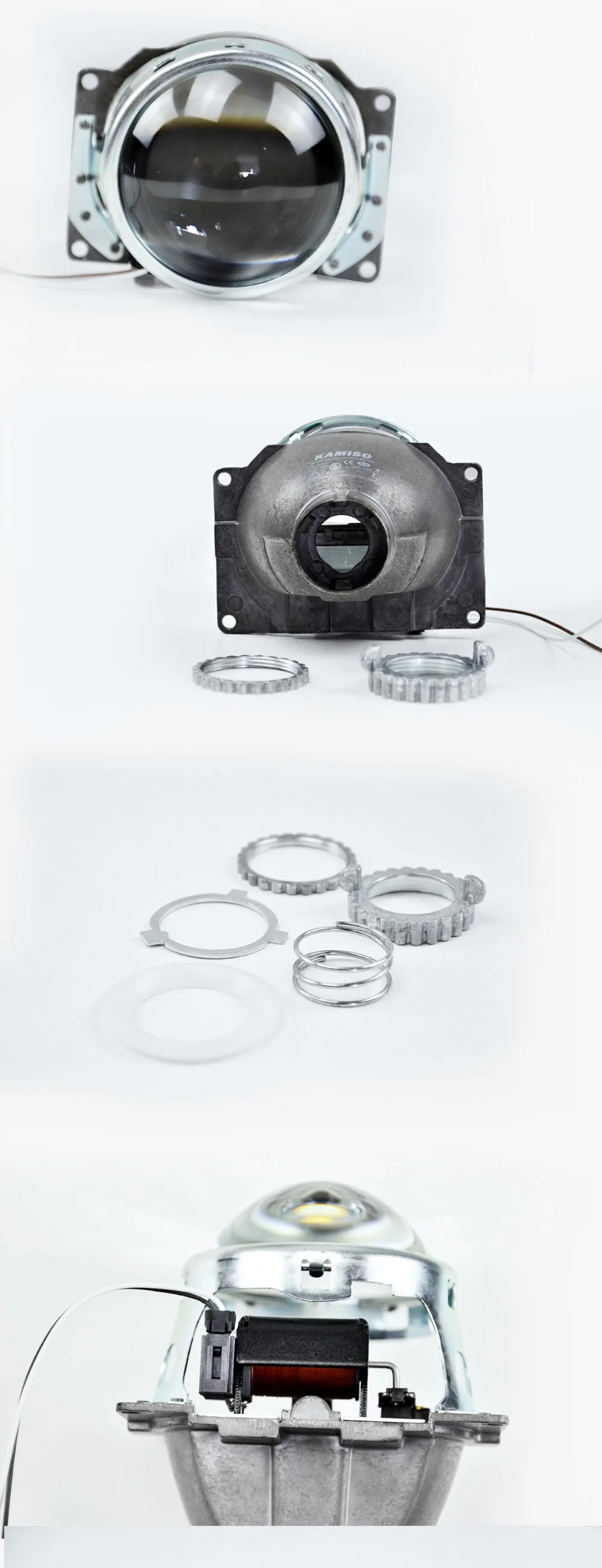 Kamiso H4/Q5 3 дюймов BI-XENON HI/ближнего и дальнего света проектор для Универсальный автомобильный бренд высокий/низкий светильник интеграции H4 модель автомобиля костюм D2S D2H