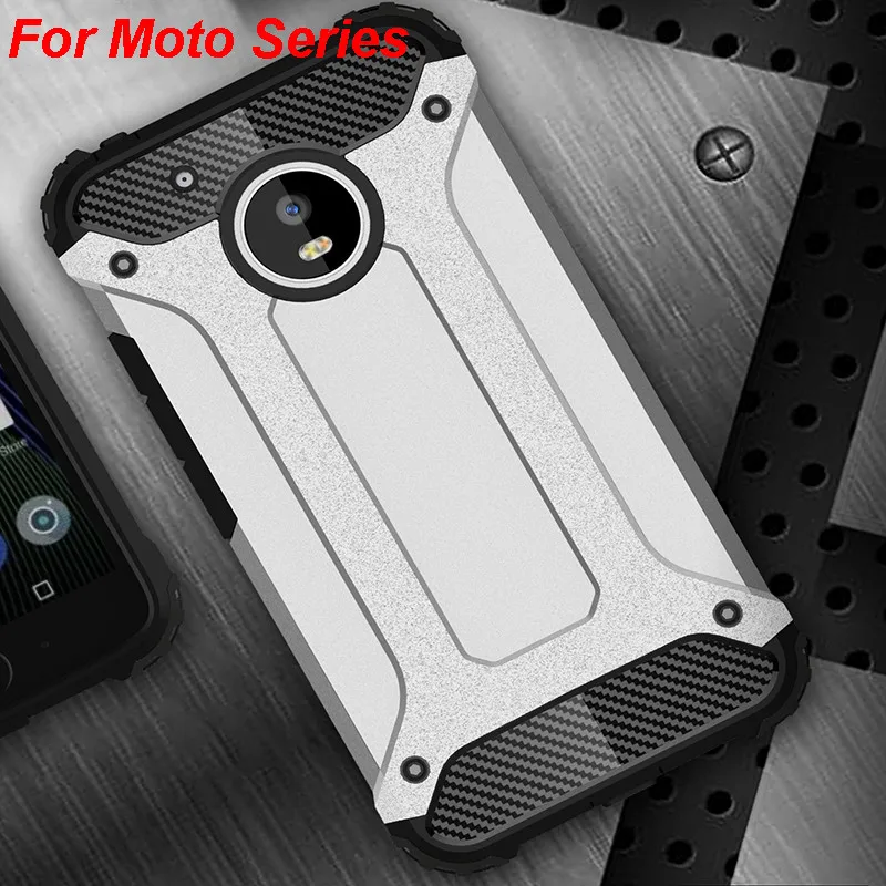 Прочный гибридный жесткий противоударный защитный чехол для Motorola G6 Plus P40 G5S + G4 E5