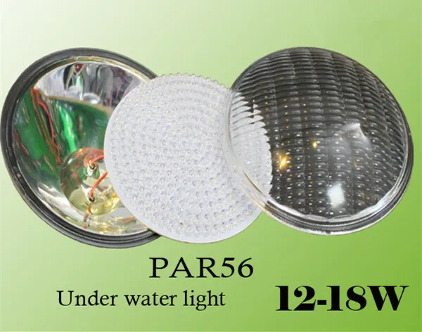 Подводный светильник для бассейна PAR56 LED 18 Вт 12 В RGB IP68 на открытом воздухе для рыбалки, фонтана и пруда.