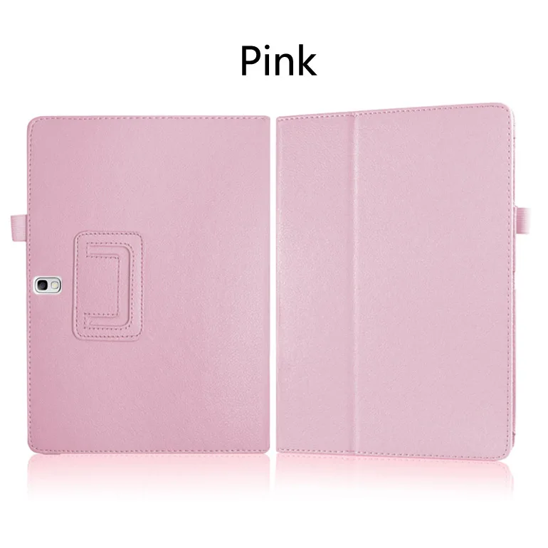 Pink Для samsung Galaxy Tab S 10,5 T800 T805 10,5 дюймов планшет Высокое качество Личи шаблон pu кожаный чехол - Цвет: Pink