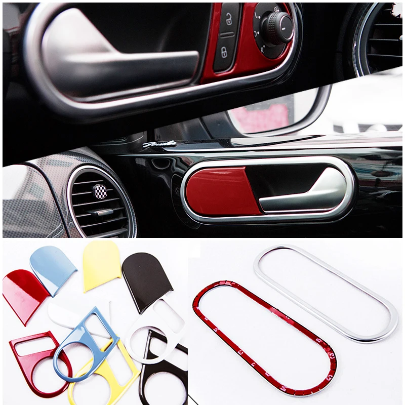 Подходит для Valkswagen New Beetle Межкомнатная дверная ручка рамка Крышка объемный panle отделка Литье