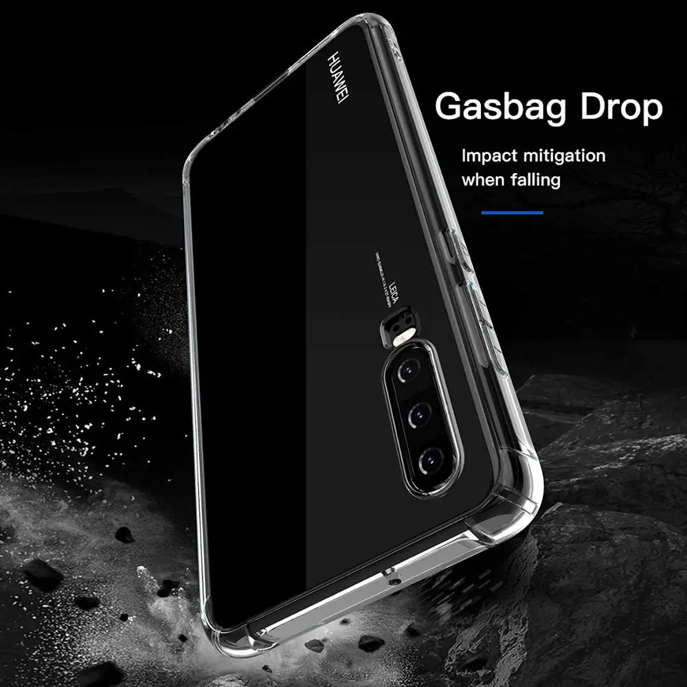Anti Scratch Shock Absorption High Transparent TPU Phone Case with Protective For Huawei P30 Pro Clear |