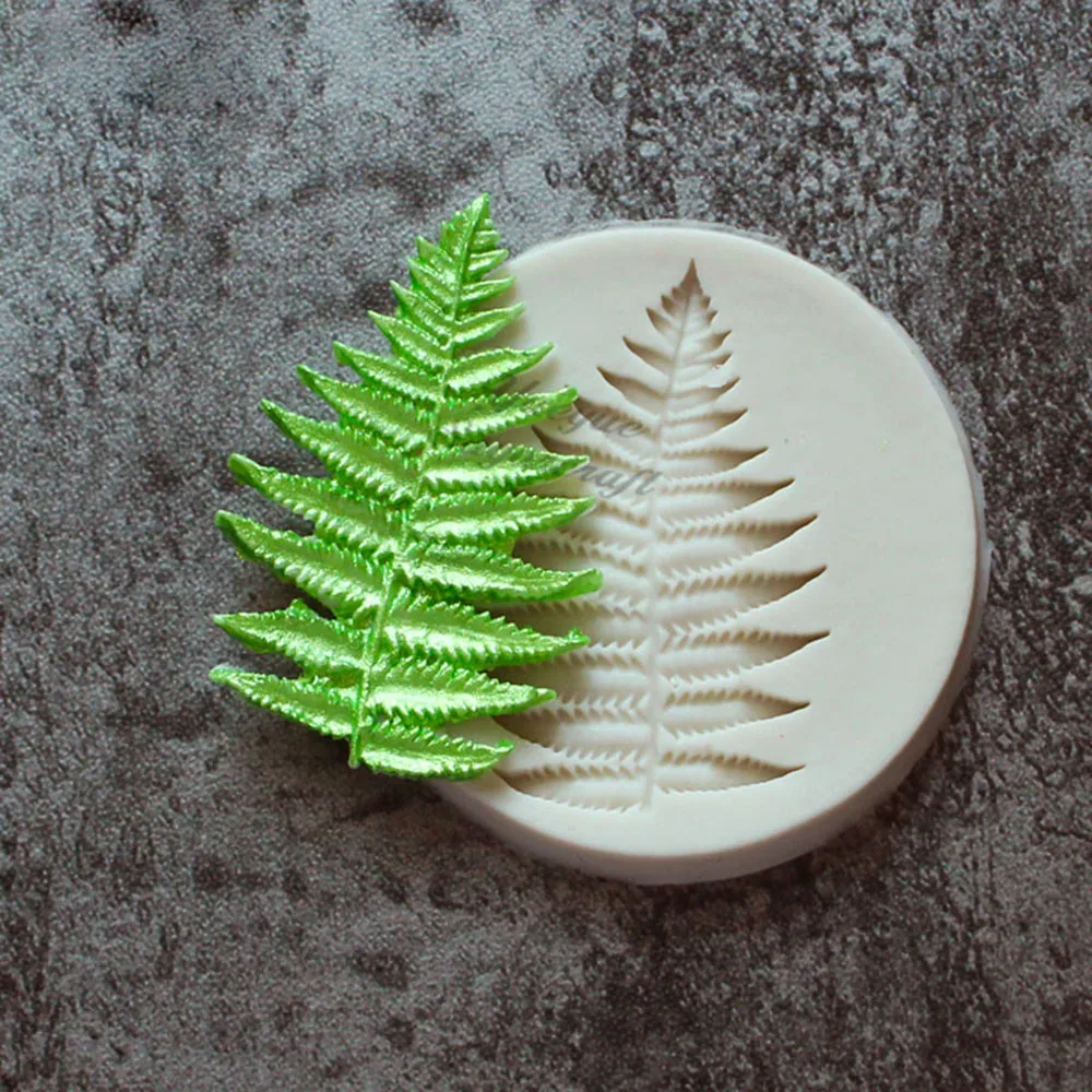 Формочки в форме листьев папоротника для украшения торта шоколадные формы