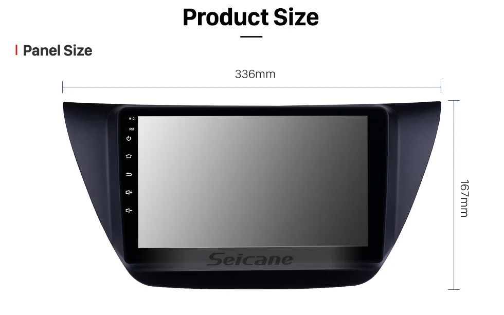 Seicane Android 8,1 " 2Din головное устройство WiFi автомобильное радио стерео gps Tochscreen мультимедийный плеер для MITSUBISHI LANCER IX 2006-2010