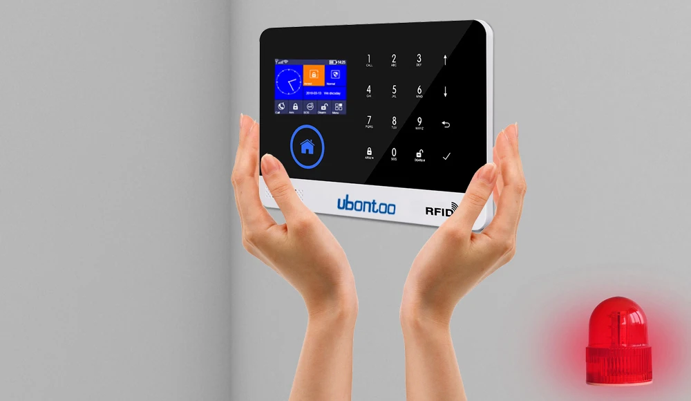 Ubontoo 10 шт. Беспроводная SIM GSM домашняя RFID защита от взлома ЖК-сенсорная клавиатура Аварийная сигнализация wifi GSM сенсор ki