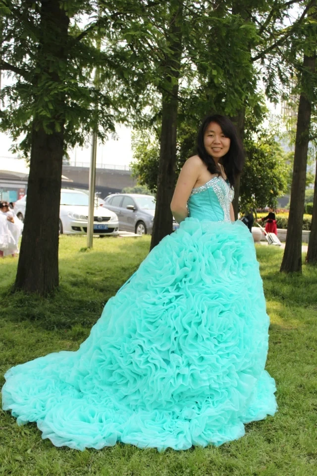 Kejiadian милые 16 принцесс Бисероплетение милое платье Quinceanera белые и синие