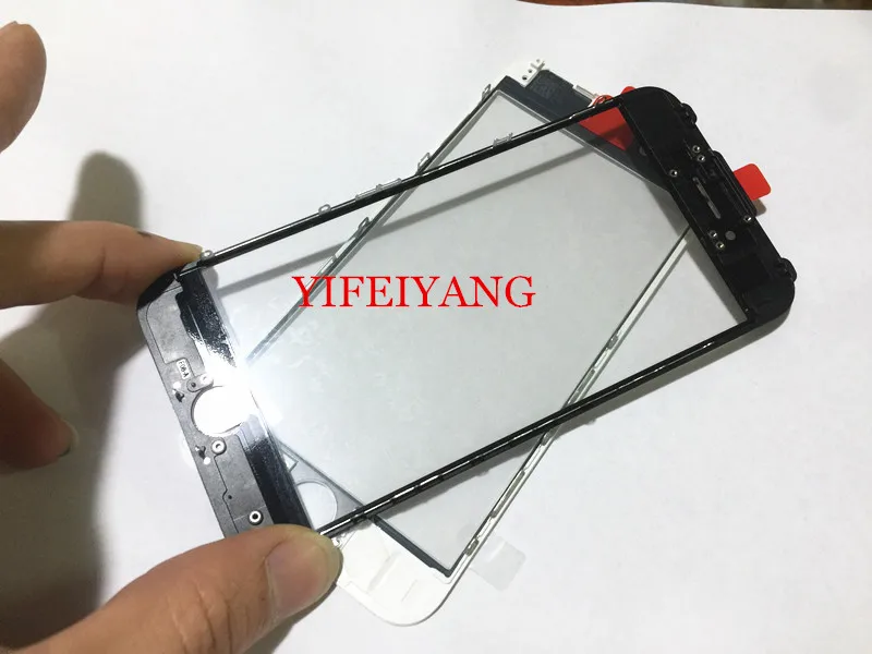 10 шт. Высокое качество холодного пресса Переднее стекло+ рамка+ ОСА для iPhone 8 7 6 6s plus 6P 6s P внешнее стекло с рамкой с мини-автоклав ЖК ОСА ремонт