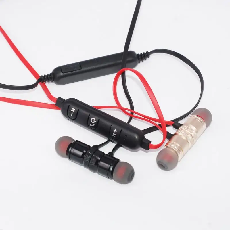 500 шт./лот шейные Bluetooth наушники магнитные Беспроводные спортивные для бега V4.1 с