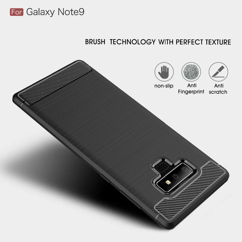 Защитный чехол из углеродного волокна для Samsung Galaxy Note9 Задний защитный | Мобильные
