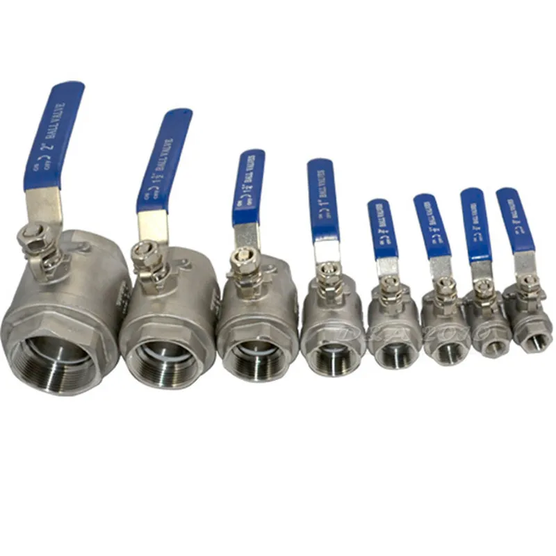 Megaron BSPT 1/2 &quotDN15 Женский из нержавеющей стали SS316 2 шт полный порт шаровой клапан с