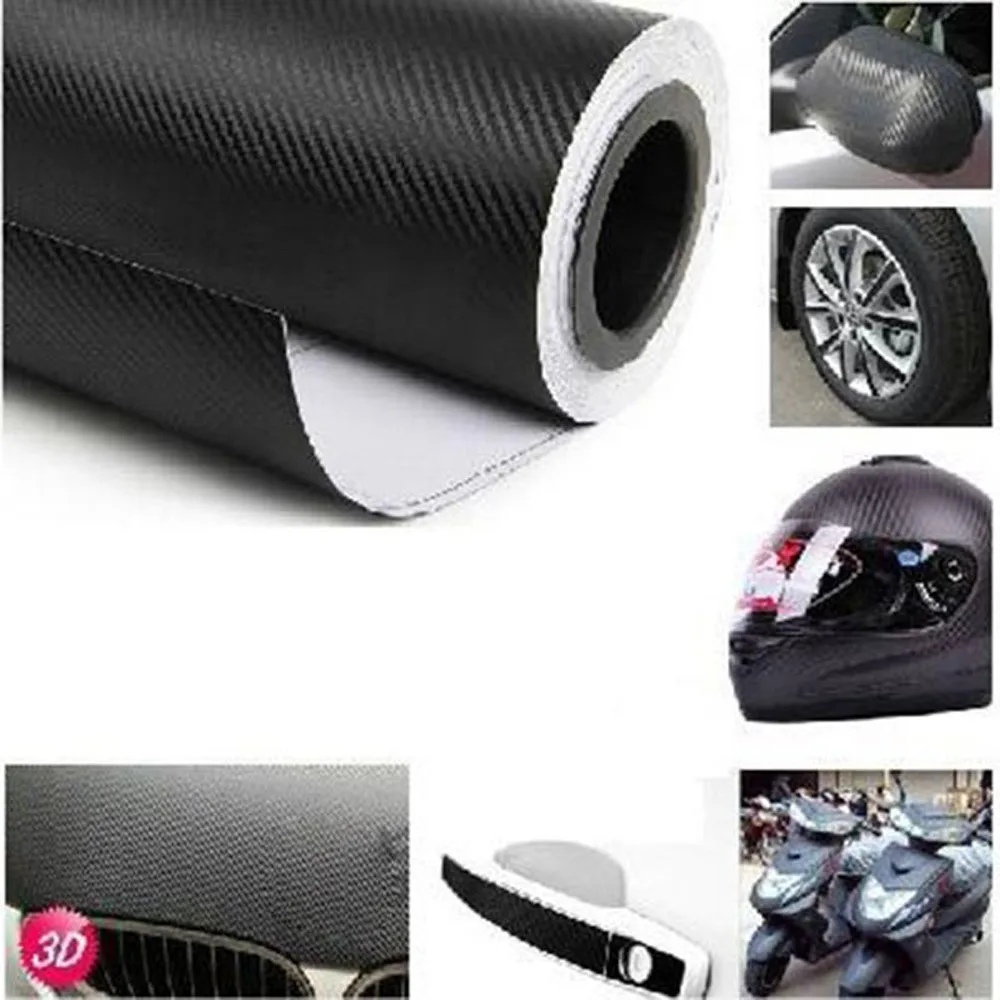 Водонепроницаемая Виниловая Наклейка 152*20 см из углеродного волокна для
