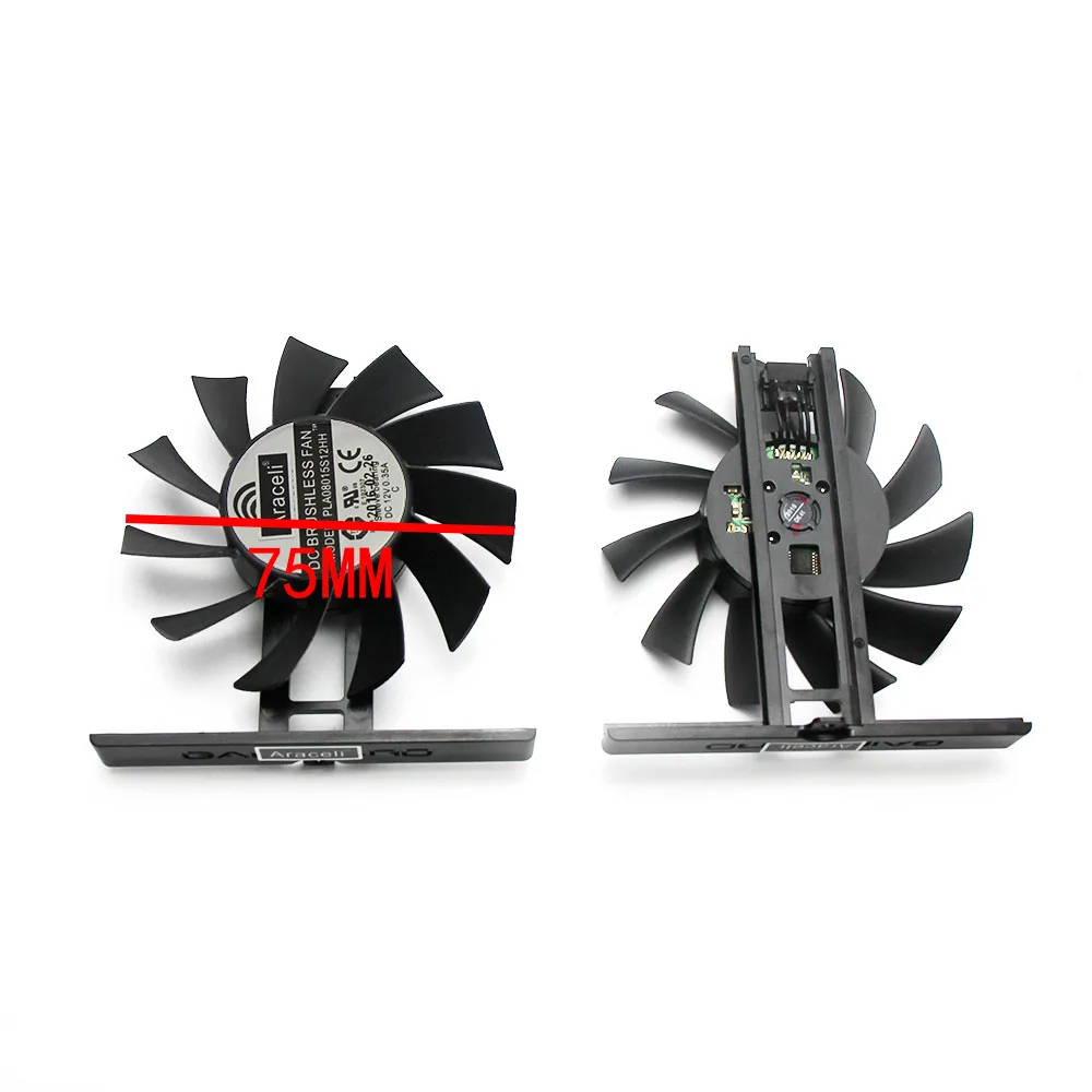 Оригинальный двойной вентилятор для видеокарты GAINWARD GeForce GTX 960 970 980 12hh 12 В 0.35A