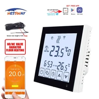 hessway white backlight wifi 3a weekly programmable lcd touch screen thermostat works with alexa google home