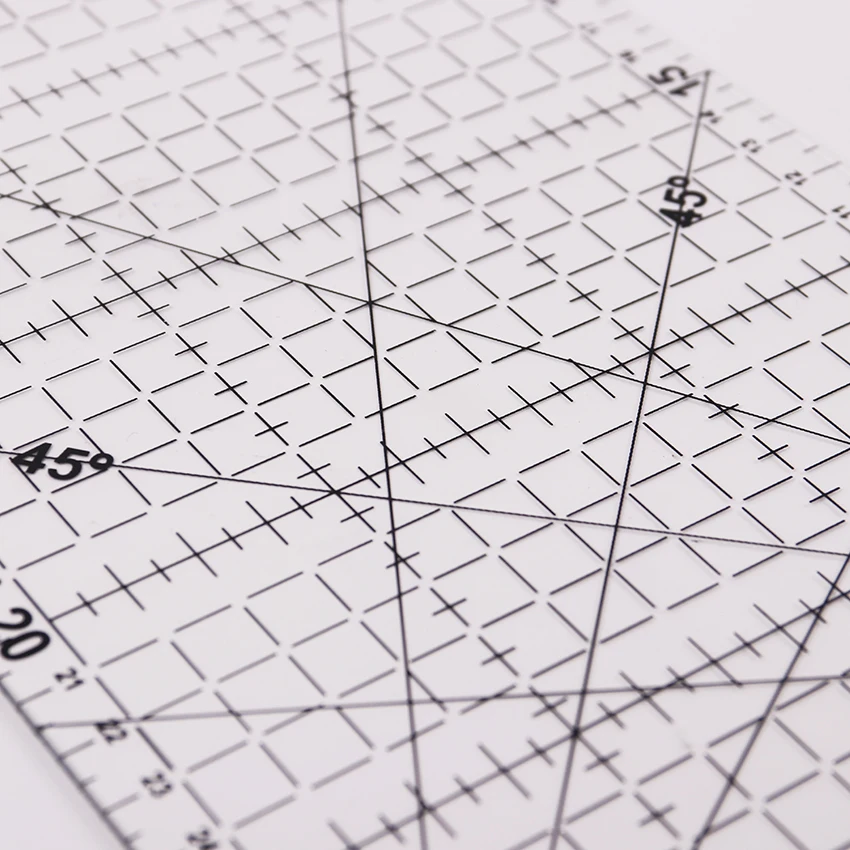 Многофункциональная прозрачная линейка для шитья и лоскутного 1 шт. 15х30 см|stationery