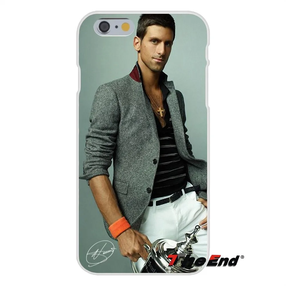 Novak Djokovic signed ATP star For iPhone X 4 4S 5 5S 5C SE 6 6S 7 8 Plus Galaxy Grand Core Prime Alpha Soft Silicone Case | Мобильные