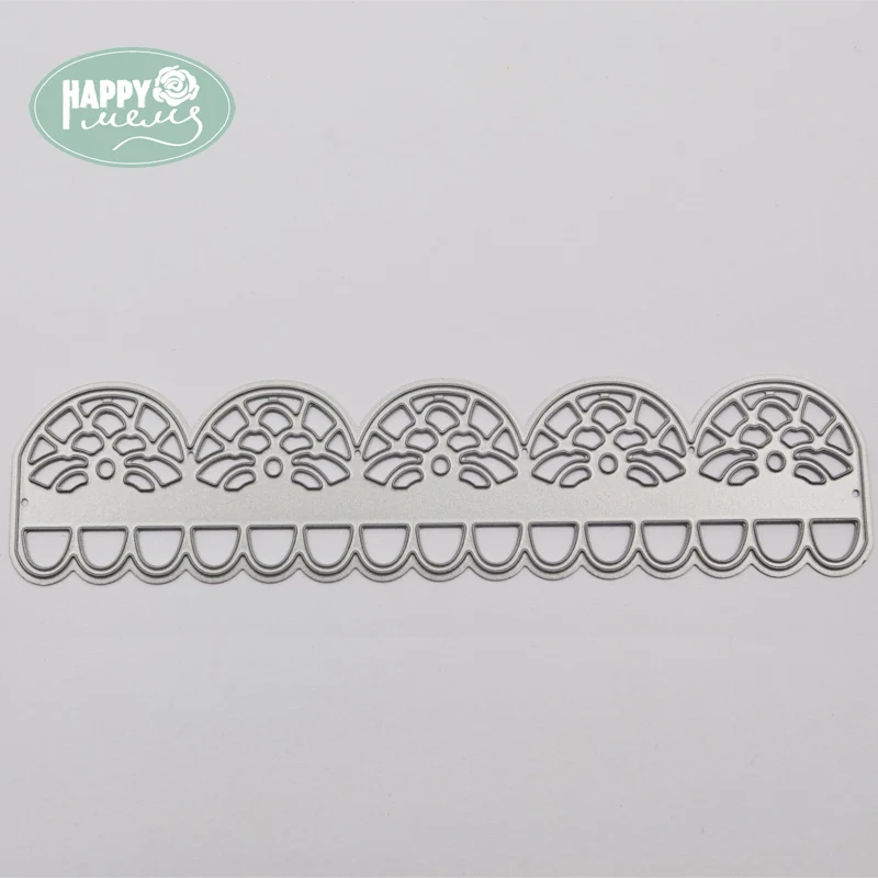 Happymems Rim режущие штампы Трафарет DIY кружева свадебные красивые открытки