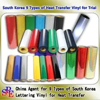 Mixed Film Texting Trial Combination for Nine Types of South Korea Heat Transfer Vinyl for Shirt DIY