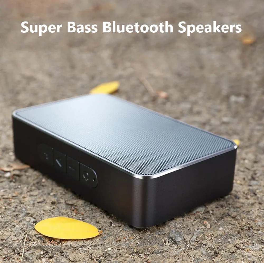 Металлический супер бас Bluetooth колонки Мини Портативный беспроводной музыкальный