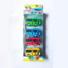 4 шт.компл. маленький автобус тайо, корейские мультфильмы, игрушка араба, модель автомобиля, пластиковый мини-автобус для детей, Рождественский подарок