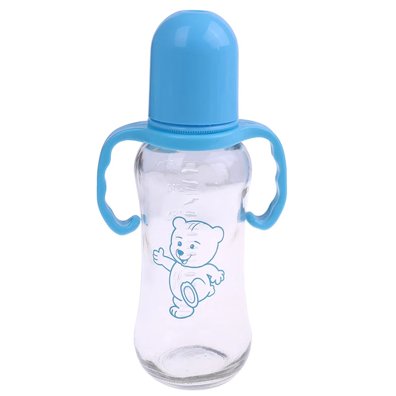 Baby Bottle Kids Cups Silicone Sippy Training Drinking Water Cups Straw Handle Feeding Bottles Baby Feeding Bottle 250ml