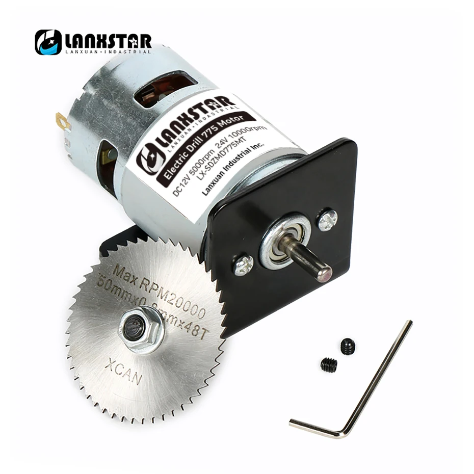Lanxstar DIY мини-Настольная пила 50 мм диск с двойным подшипником 775 дюйма