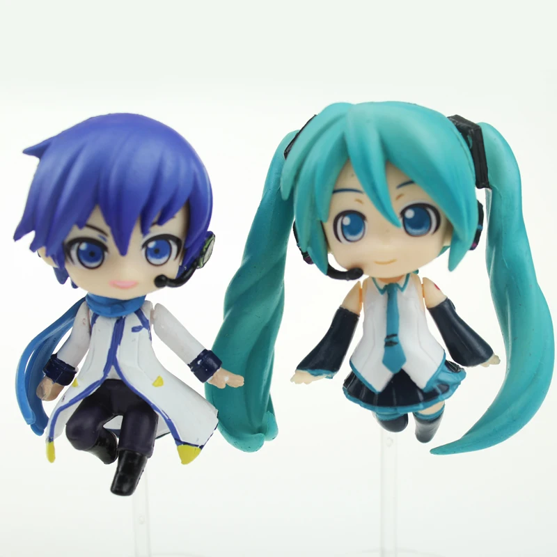 7 шт. милые мини Vocaloid Семья Хацунэ Мику лука Kaito Kagamine Rin Len BOXED SET см ПВХ фигурку