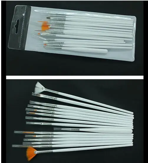 Nail Painting Pen Art Brush Set 3D Beauty 1set/15Pcs | Красота и здоровье
