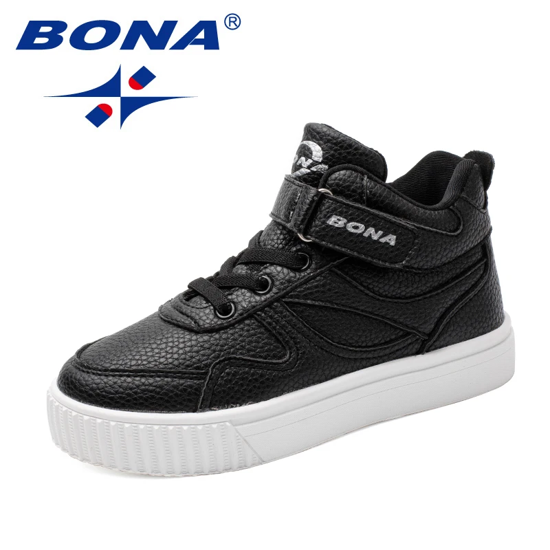 

BONA New Arrival Classics Style Children Casual Shoes Hook & Loop Boys Boots High Upper Kids Winter Shoes Light Free Shipping