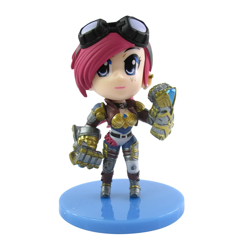 ELBCOS 7 е Leona Nidalee Jayce Lucian Vi Ryze 8 см/3 &quotФигурки игрушки модель GK гаражные наборы с