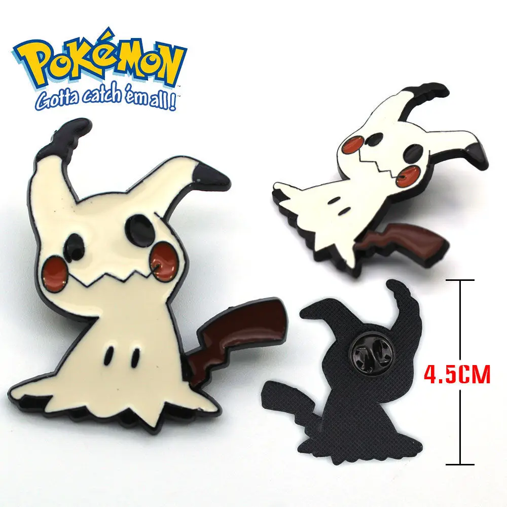 Mimikyu Металлическая пуговица Кнопка значок брошь грудь косплей подарок 4,5 см