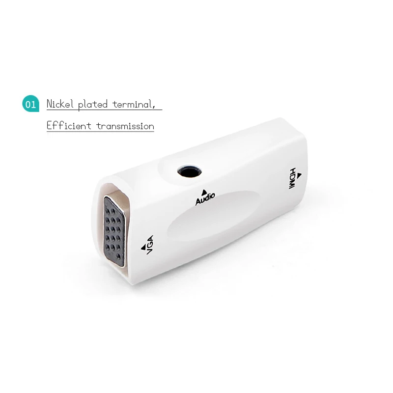 HDMI штекер VGA 15 Pin Женский адаптер аудио кабель конвертер FHD 1080P 720P 480P для ПК ноутбука ТВ коробка компьютер дисплей проектор
