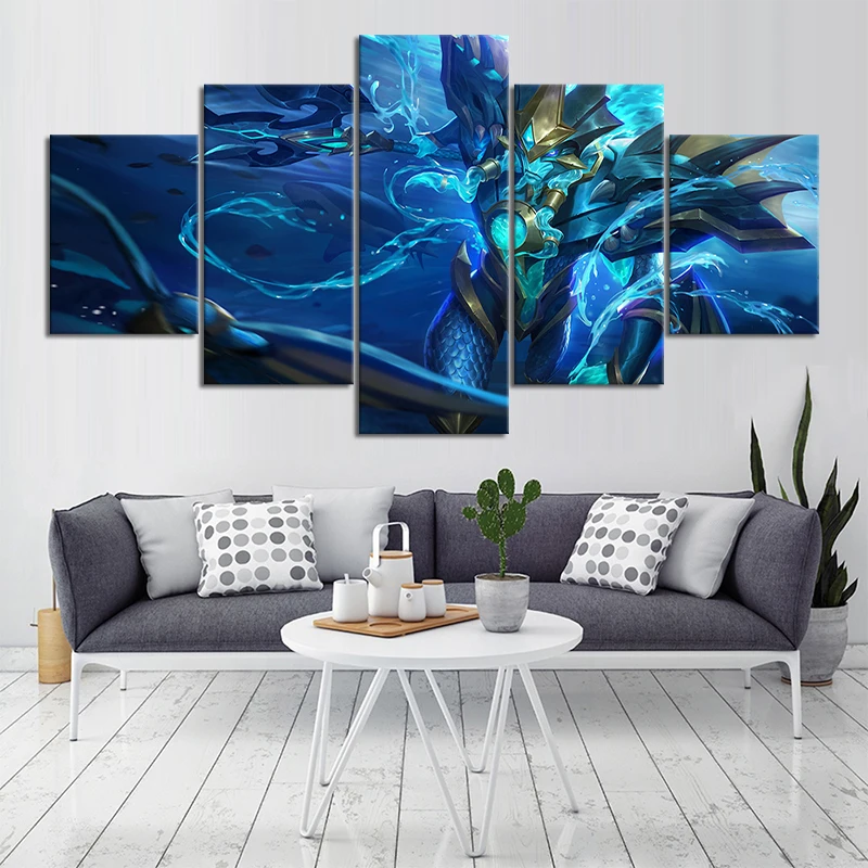 5 шт. плакат для видеоигр мобильные легенды Альфа морской Гладиатор игровая