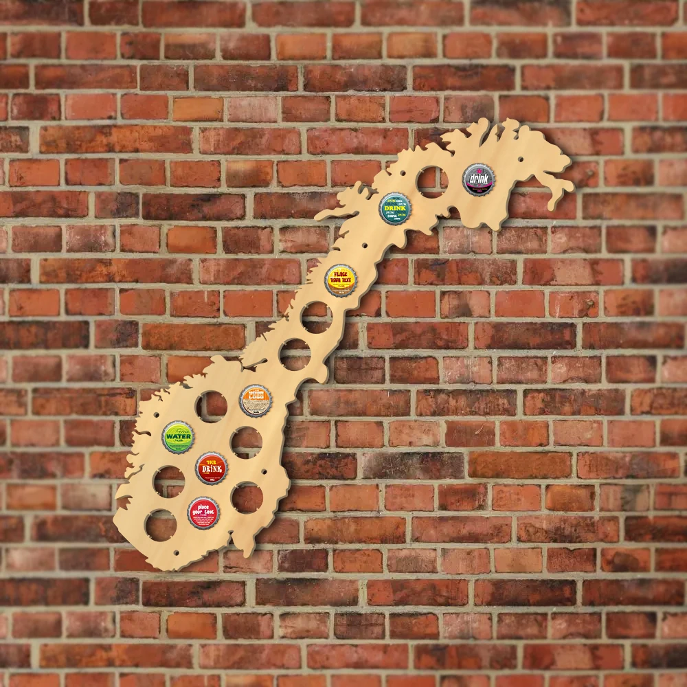 Королевство Норвегии пивная Крышка карта деревянная настенная вывеска для