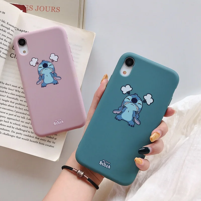 Матовый чехол с рисунком для iPhone X XR XS Max милый мягкий из ТПУ 6 6s Plus 7 8 задняя крышка |