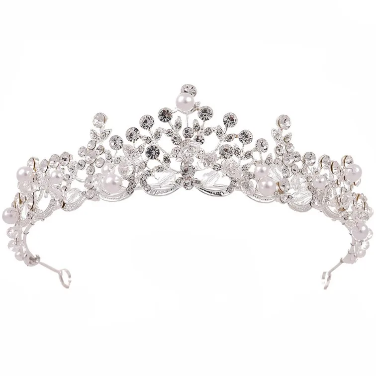 Новое поступление Потрясающие свадебные тиары Стразы свадебная корона с