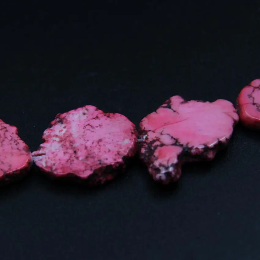 2 нити/набор натуральный сырой бисер Рассыпчатая глина розовый цвет ожерелье из