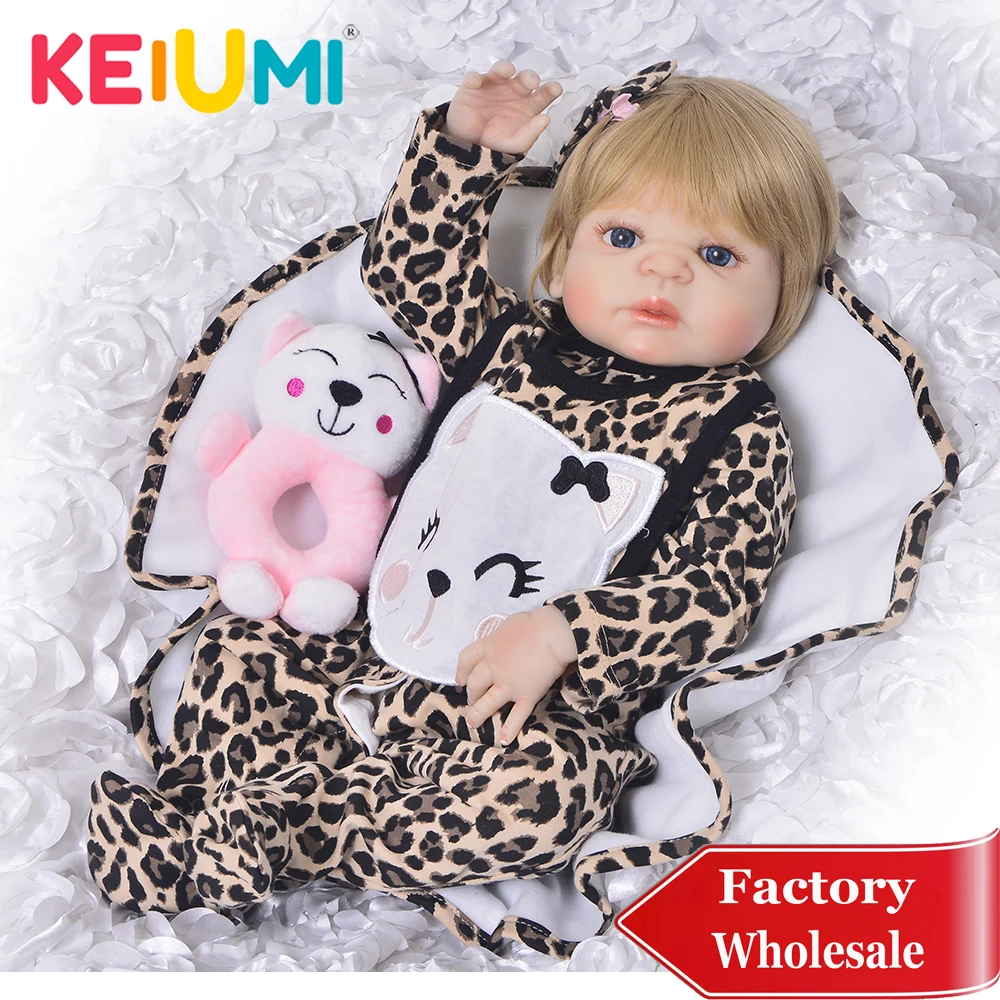 KEIUMI 23 ''Reborn девушка реалистичные куклы для младенцев полный корпус