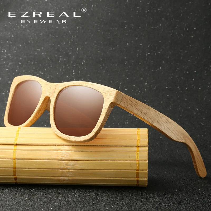 EZREAL новые модные товары для мужчин и женщин стекло поляризованные бамбуковые