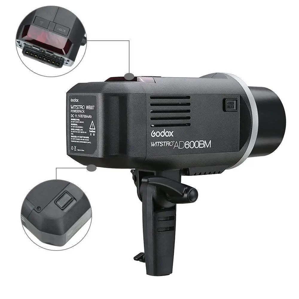 Вспысветильник Godox AD600BM HSS 1/8000s 600W GN87 8700 мАч с литиевым аккумулятором | Электроника