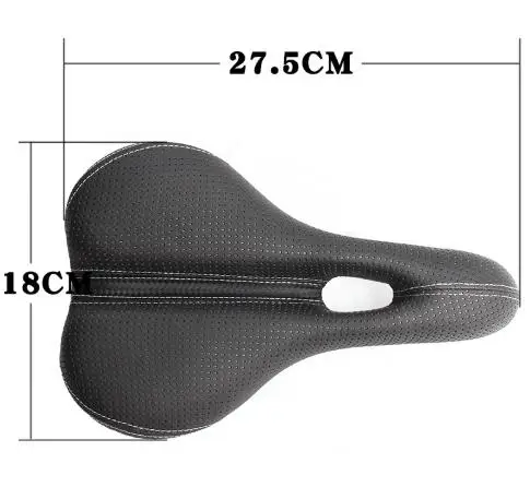 SMLLOW Breathable Soft Bike Bicycle Saddle Leather Comfortable Road Mountain Seat Thick Pad Hollow | Спорт и развлечения