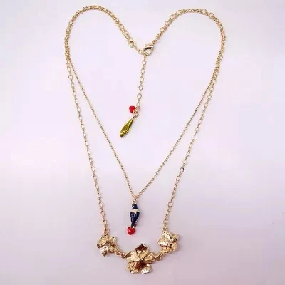 wholesale France Les Nereides Elegant Flowers Bird Necklace For Women 2015 Vintage Romantic Fashion Lady Party Jewelry | Украшения и