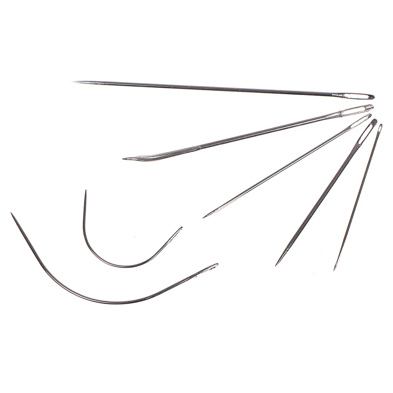 7 шт./компл. кожа изогнутые парусиновые Швейные иглы ручной инструмент для