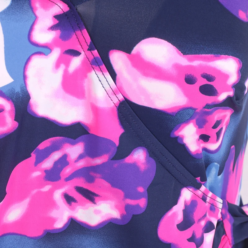 Женский винтажный купальный костюм Raintropical Цельный купальник большого размера