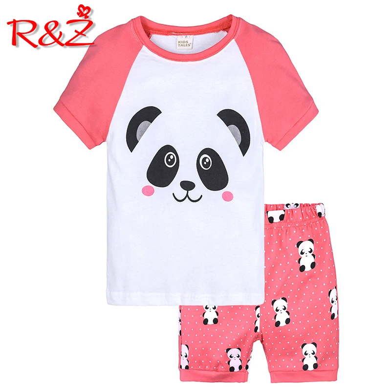 R & Z/Детский костюм 2019 г. новый летний хлопковый для девочек в европейском и