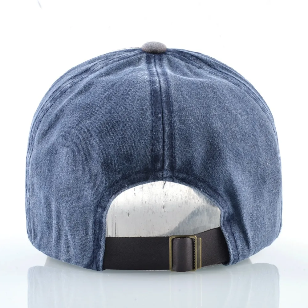 TQMSMY Drop shipping Washed denim Cotton Cap Baseball Snapback Hat Men Summer Hip Hop Fitted Hats For Women Bone | Аксессуары для